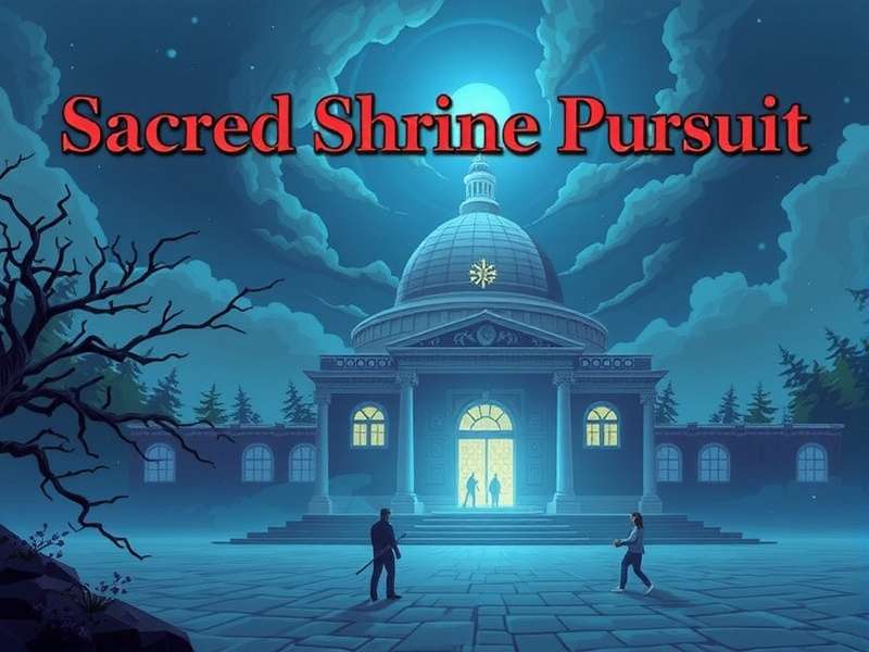 Detailed temple environments in the game Sacred Shrine Pursuit Temple Exploration